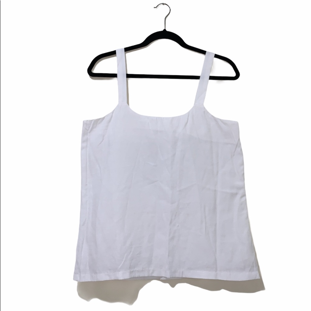 White tank top 100% linen in size XL - Picture 2 of 5